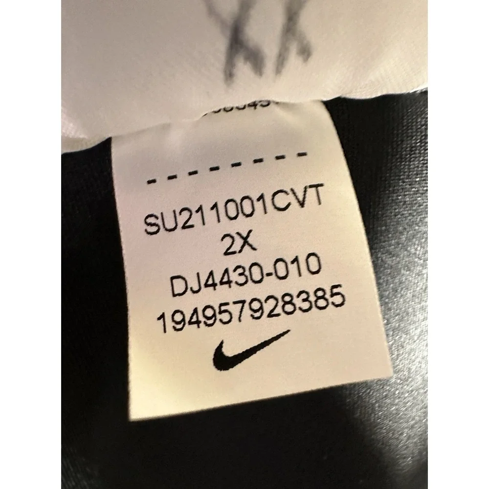 Nike Dri-FIT Womens 2X Gray Black‎ Colorblock Leggings DJ4430-010 Plus Size